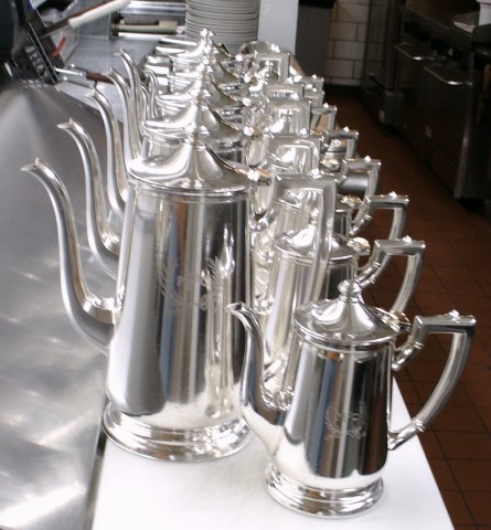 See what burnishing compound can do for your hotel silverware